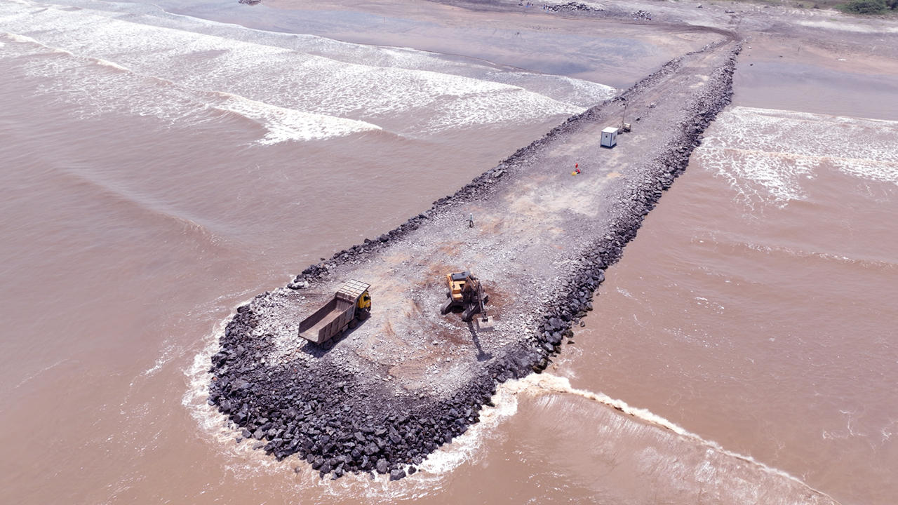 Machilipatnam Port Works, Andhra Pradesh