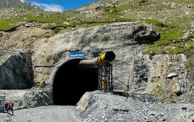 Zojila tunnel construction by MEIL
