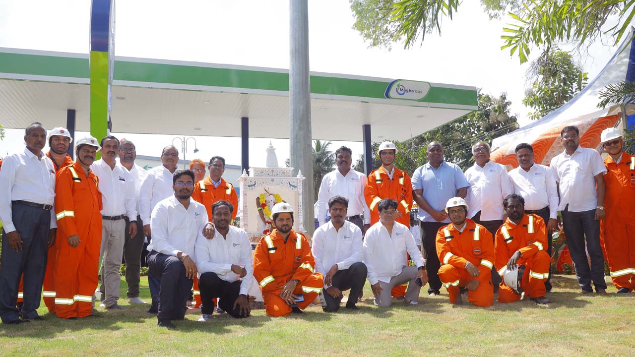 Megha Gas Milestone: 200th CNG Station Launched