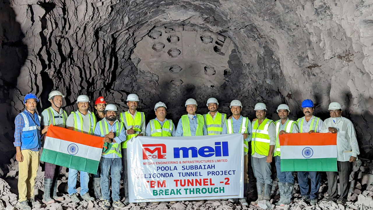 Breakthrough achieved at Veligonda tunnel-II