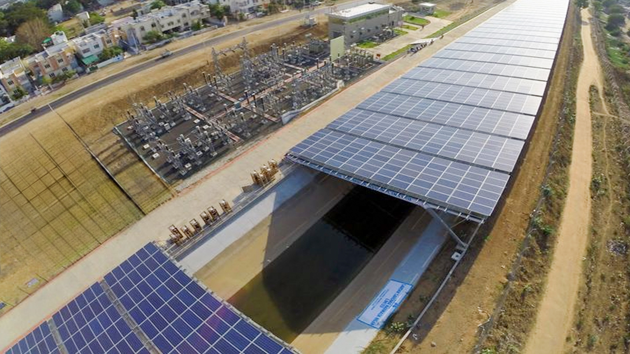 Canal top Solar Plant