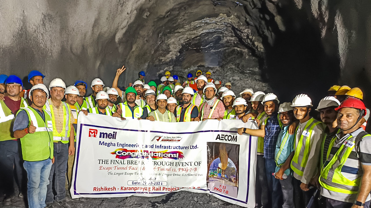 A Breakthrough in the Rishikesh-Karnaprayag Rail Link Project