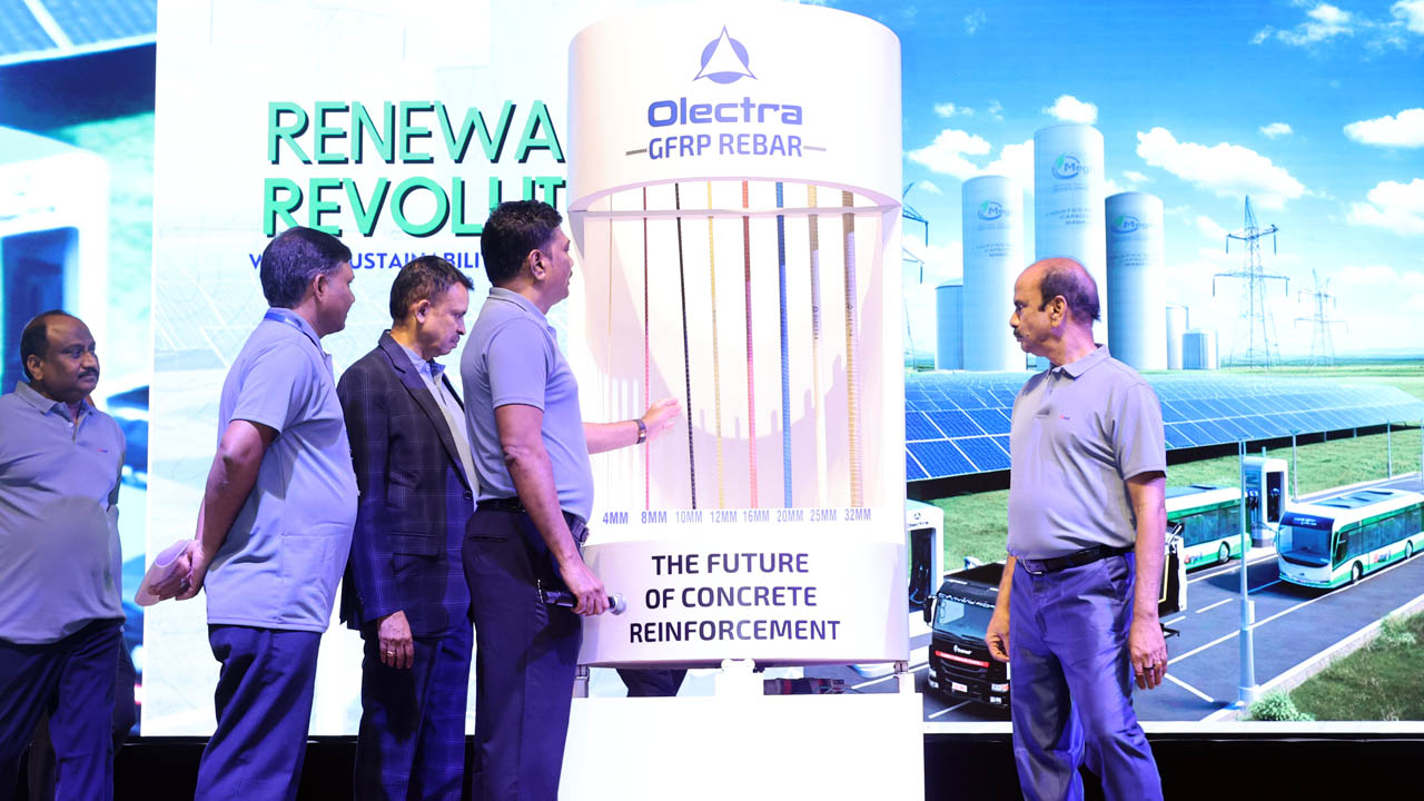 Olectra Unveils Next-Gen Concrete Reinforcement: GFRP Rebar