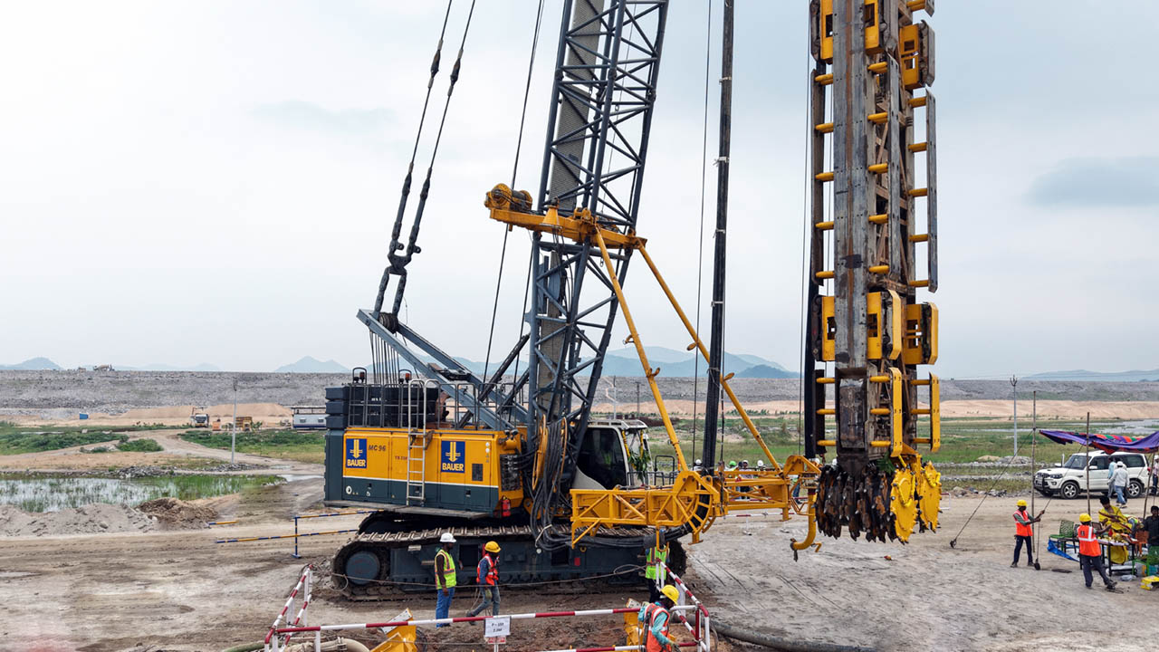 Polavaram D-Wall Gets Third Trench Cutter