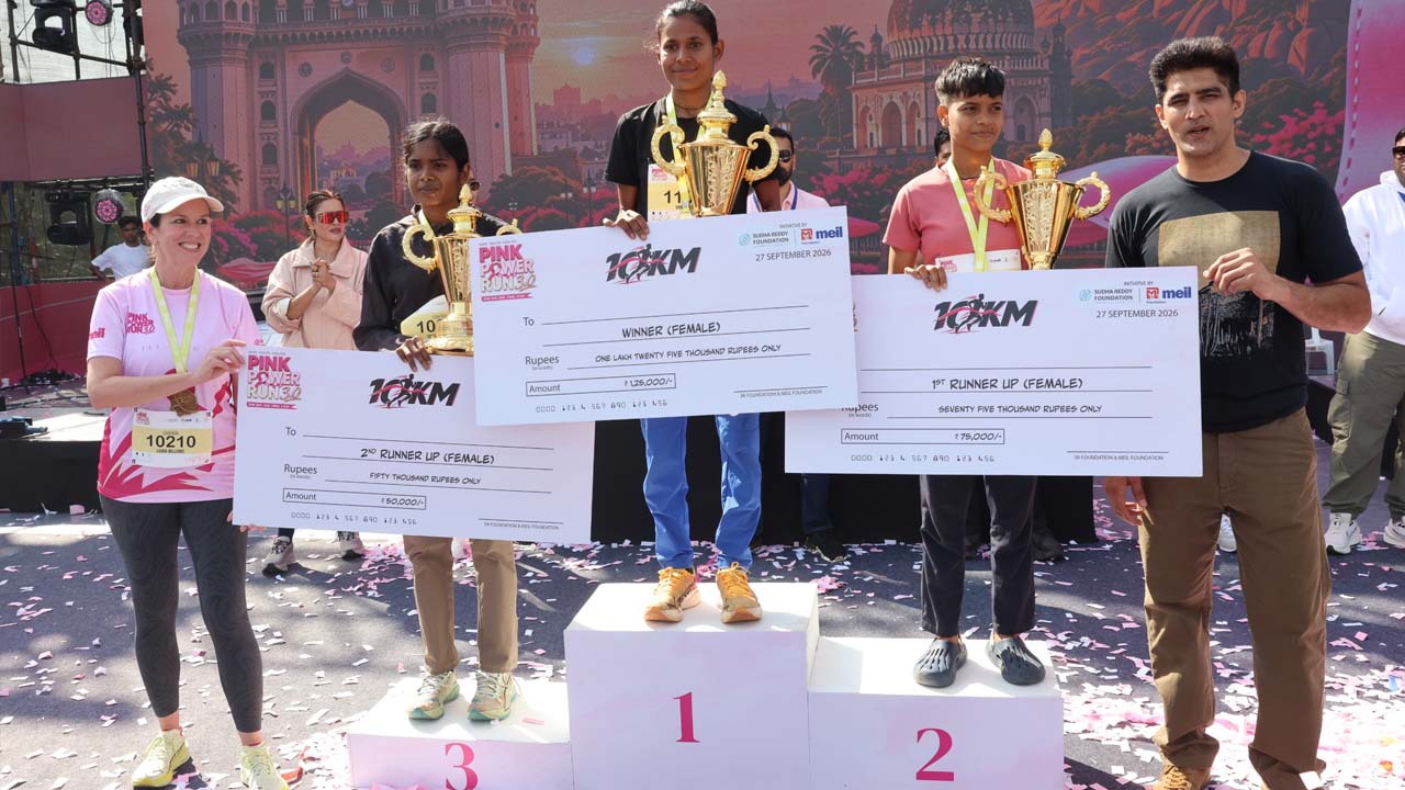 35,000 Unite in Hyderabad for Pink Power Run 3.0