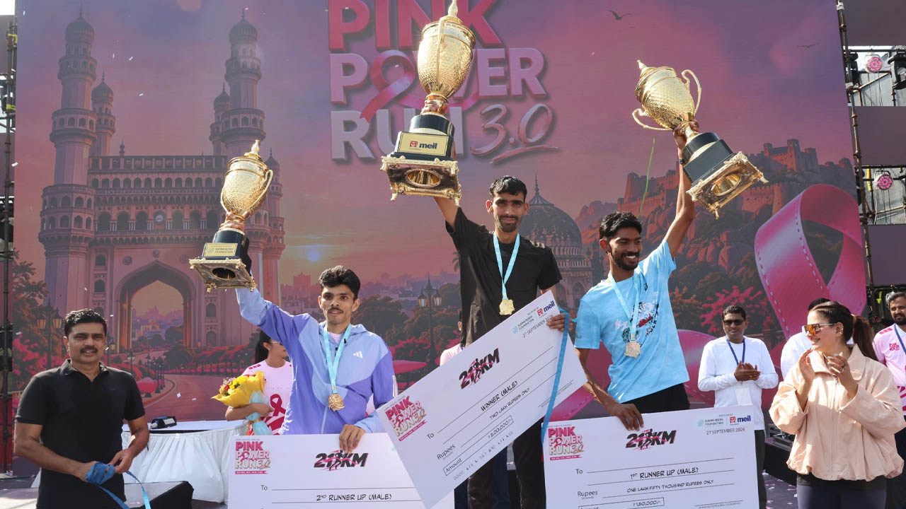 35,000 Unite in Hyderabad for Pink Power Run 3.0