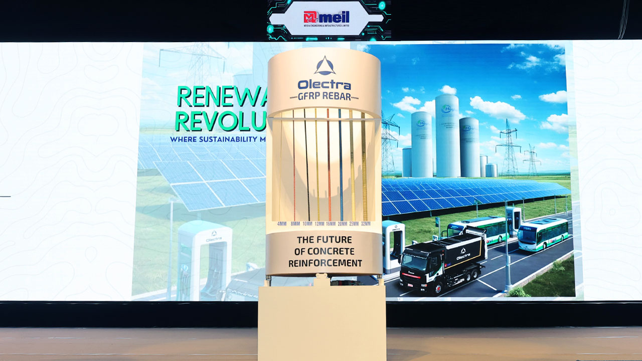 Olectra Unveils Next-Gen Concrete Reinforcement: GFRP Rebar